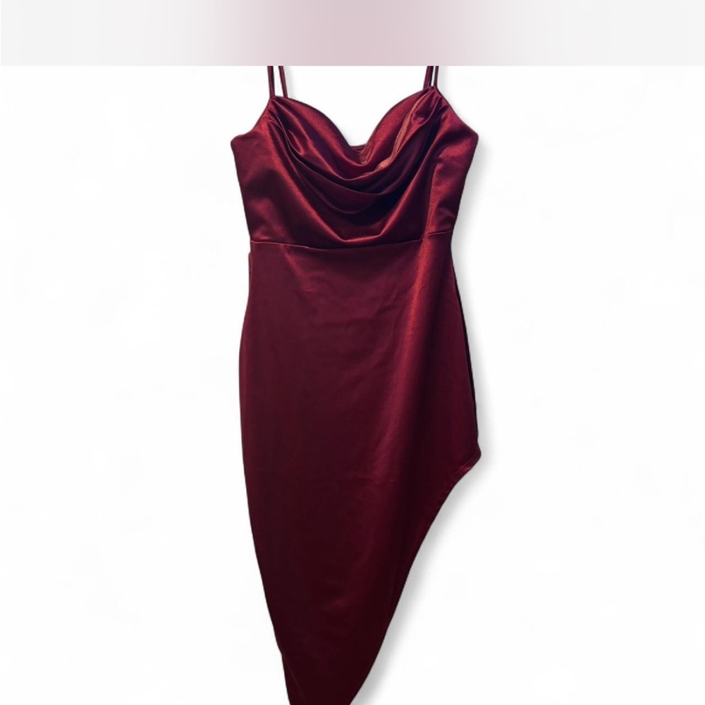 Windsor Deep Red Asymmetrical Dress
